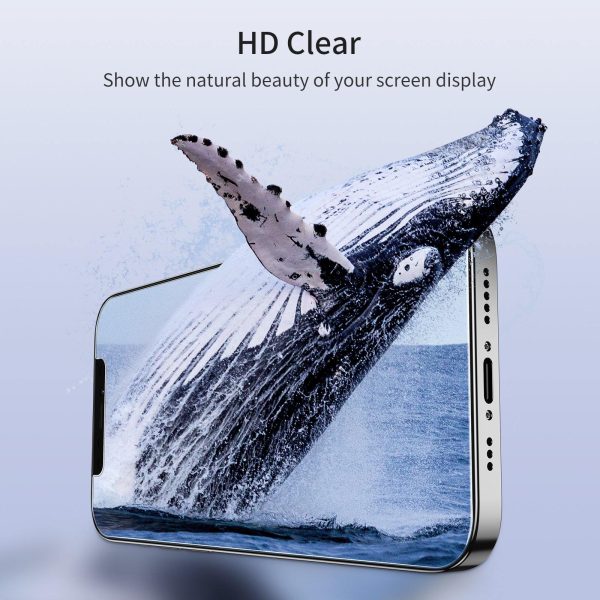 iPhone 12 Pro/iPhone 12 Tempered Glass Screen Protector - 2 Packs Double Toughened